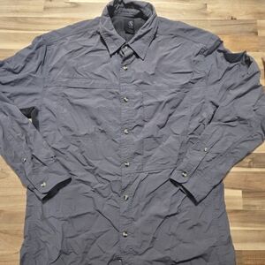 Aigle Actimum Gray Nylon Vented Mens Performance Shirt